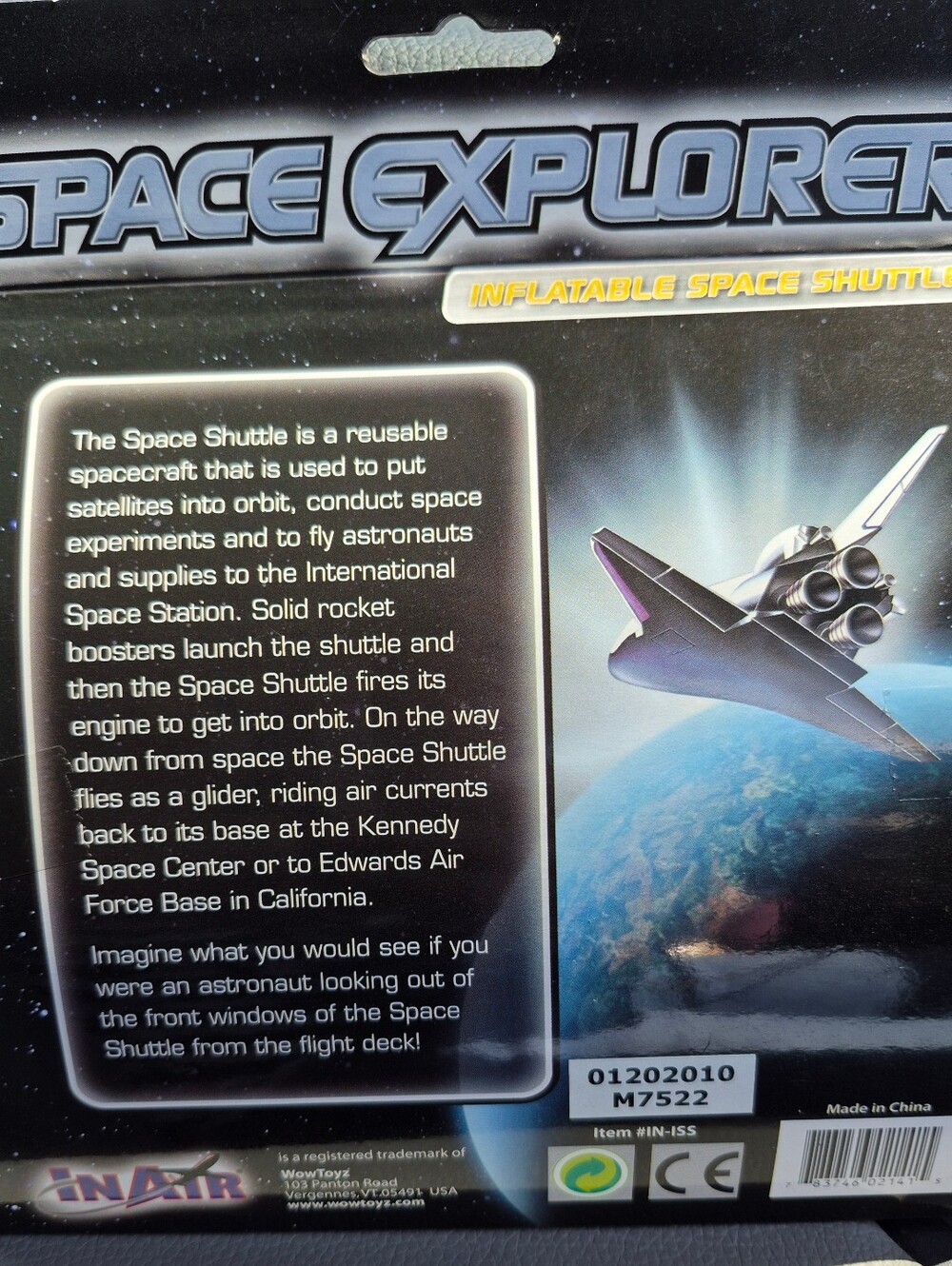 NEW InAir Inflatable Space Explorer Shuttle 20 Inches - Picture 2 of 2